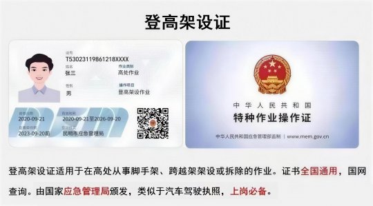 2026年7月第五周云南省高处作业操作证考试培训报名通知